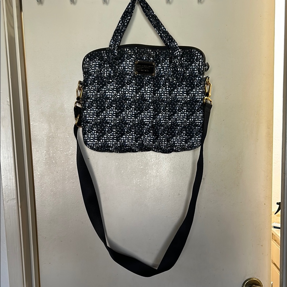 Black and White Marc Jacob’s small lap top bag